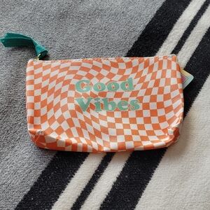Good Vibes Orange and Green Pouch Free With Purchase